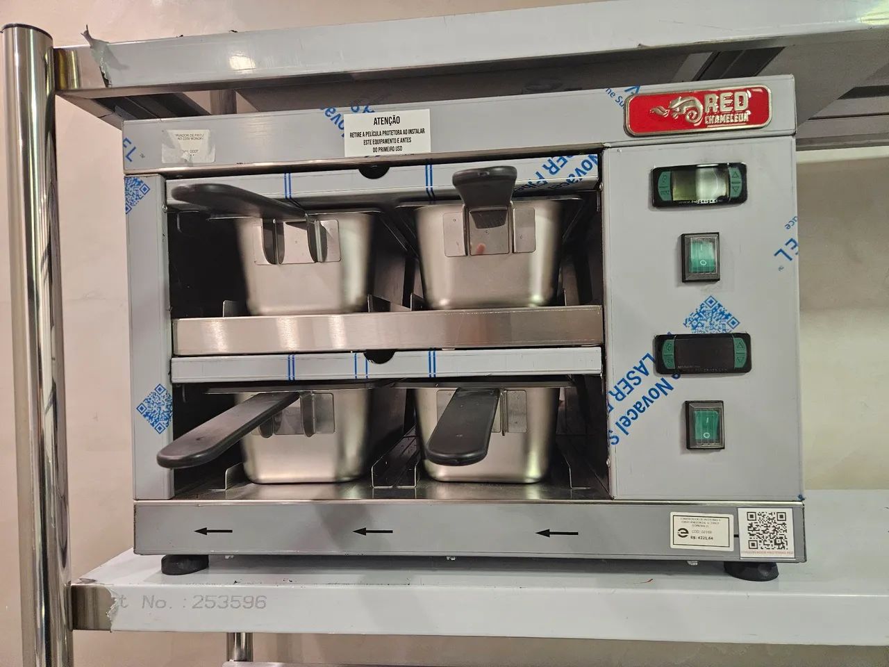 conservador de proteínas inox 4 cubas novo