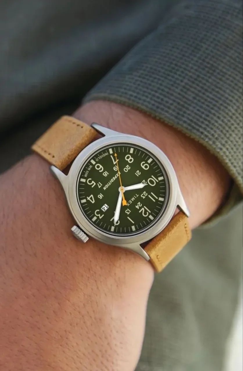 Relógio Timex expedition scout original 40mm couro  - Foto 2