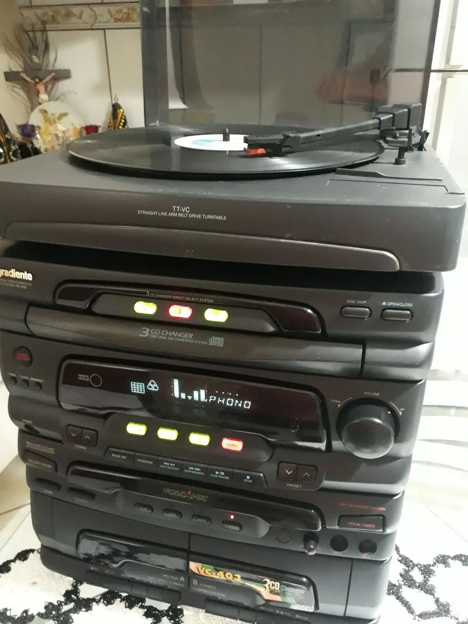 Mini system Central gradiente vulcanic cv-403  aiwa sony philips panasonic  cce jvc sharp - Foto 2