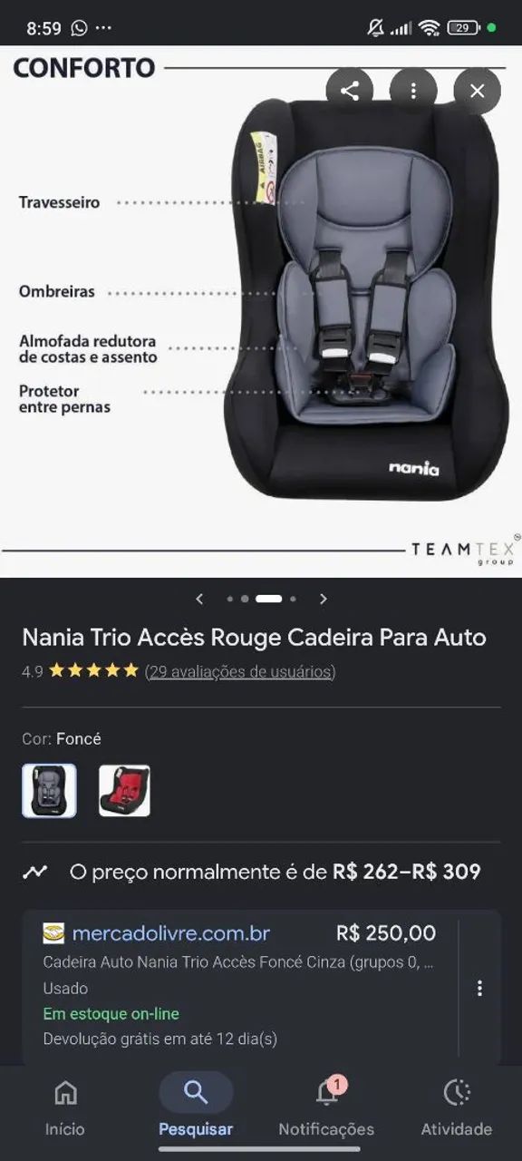 Cadeirinha de automóvel 