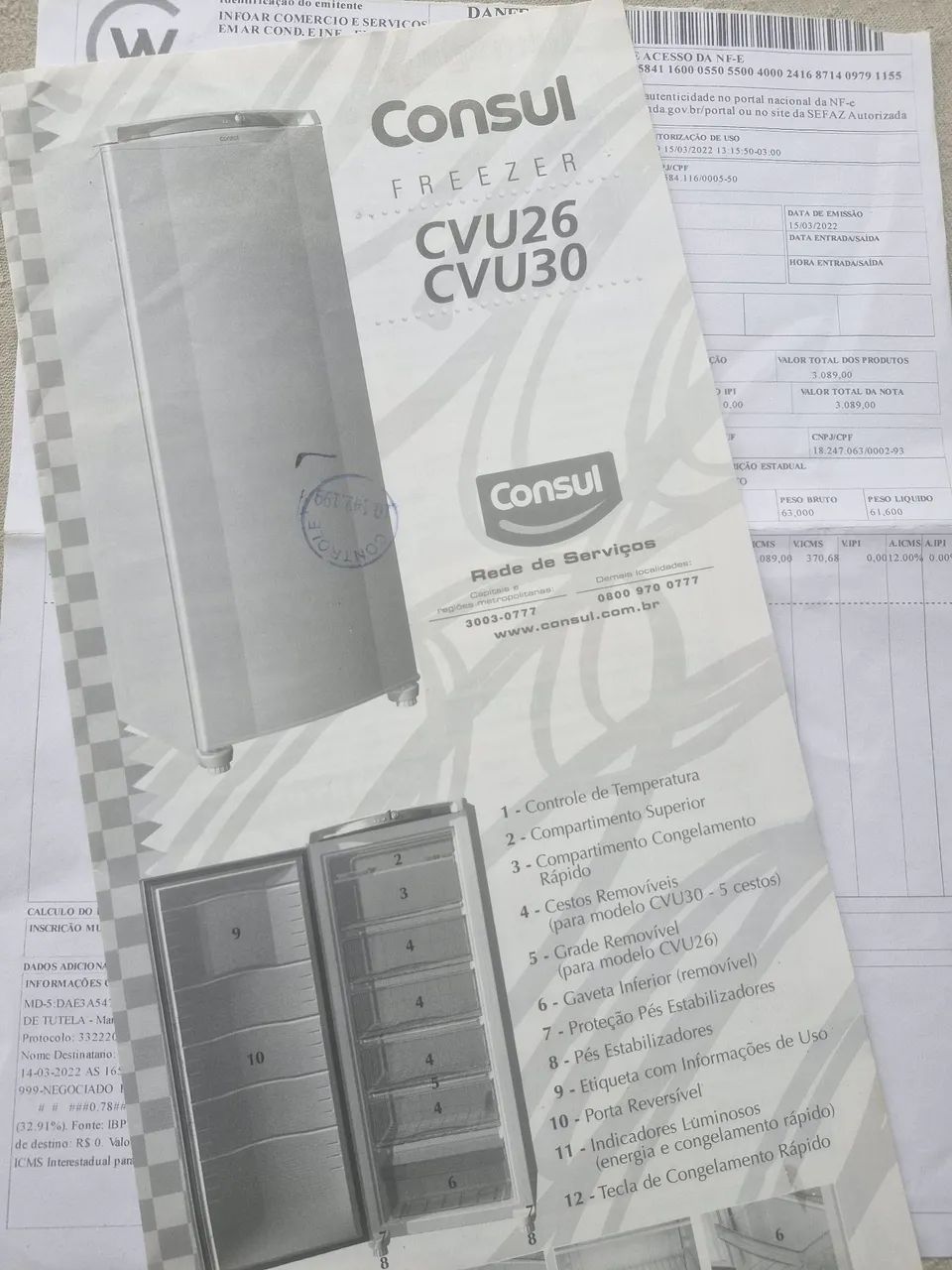 Freezer Consul 