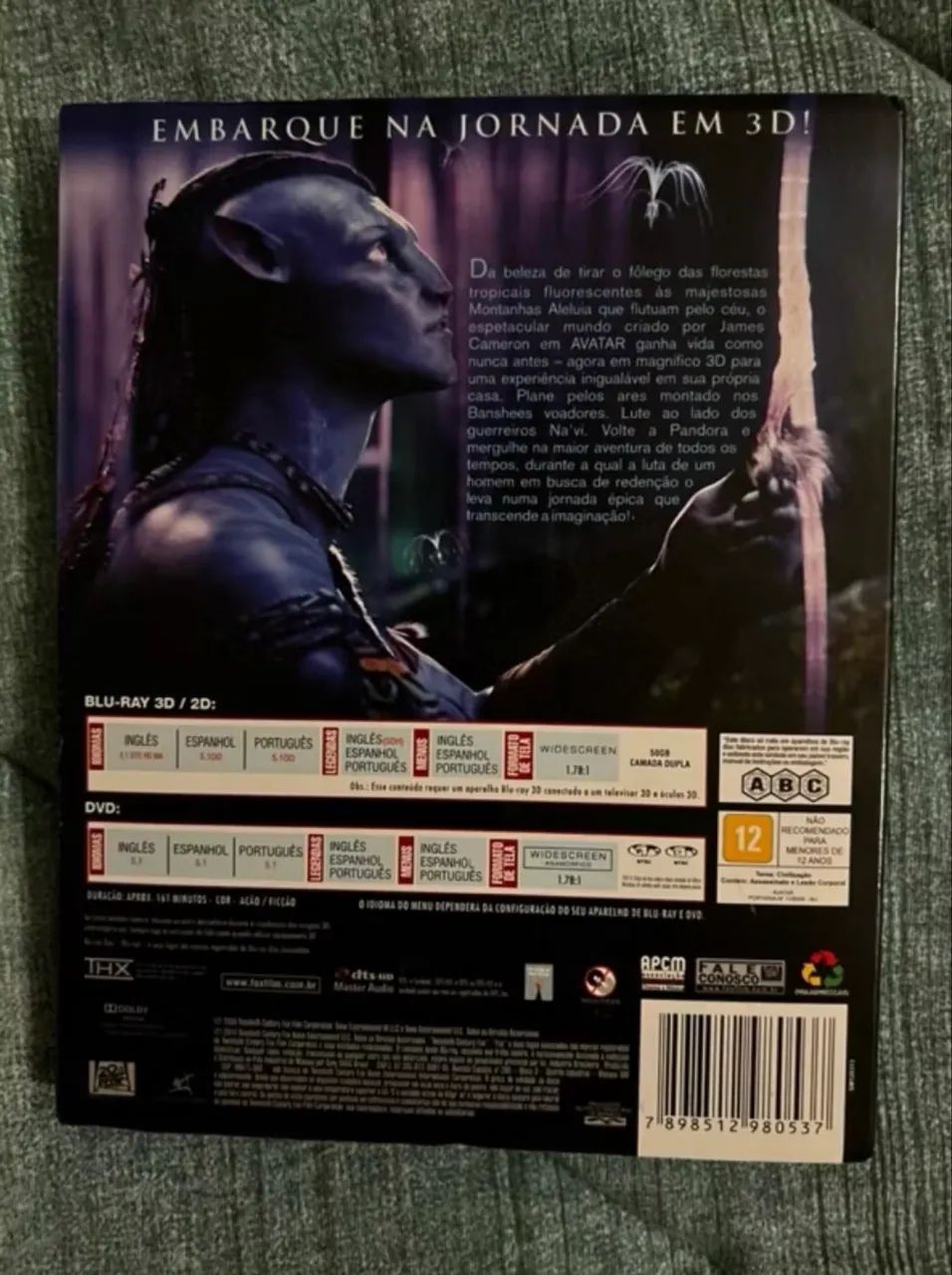 Blu-ray 3D/2D Avatar - Com Luva Lenticular - Foto 2