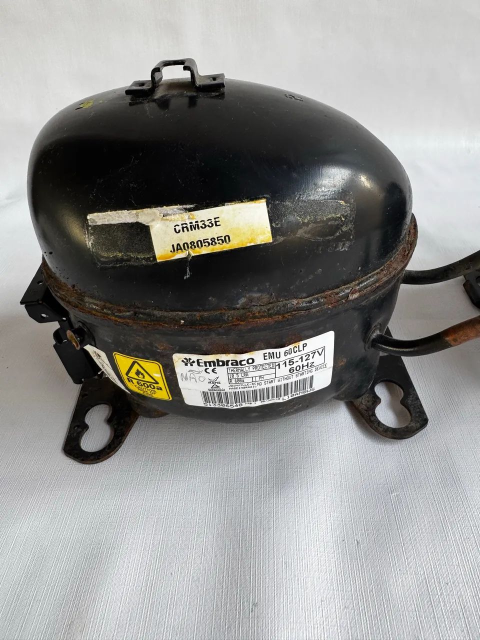 Compressor de geladeira (SUCATA) NÃO FUNCIONA!!! - Foto 3