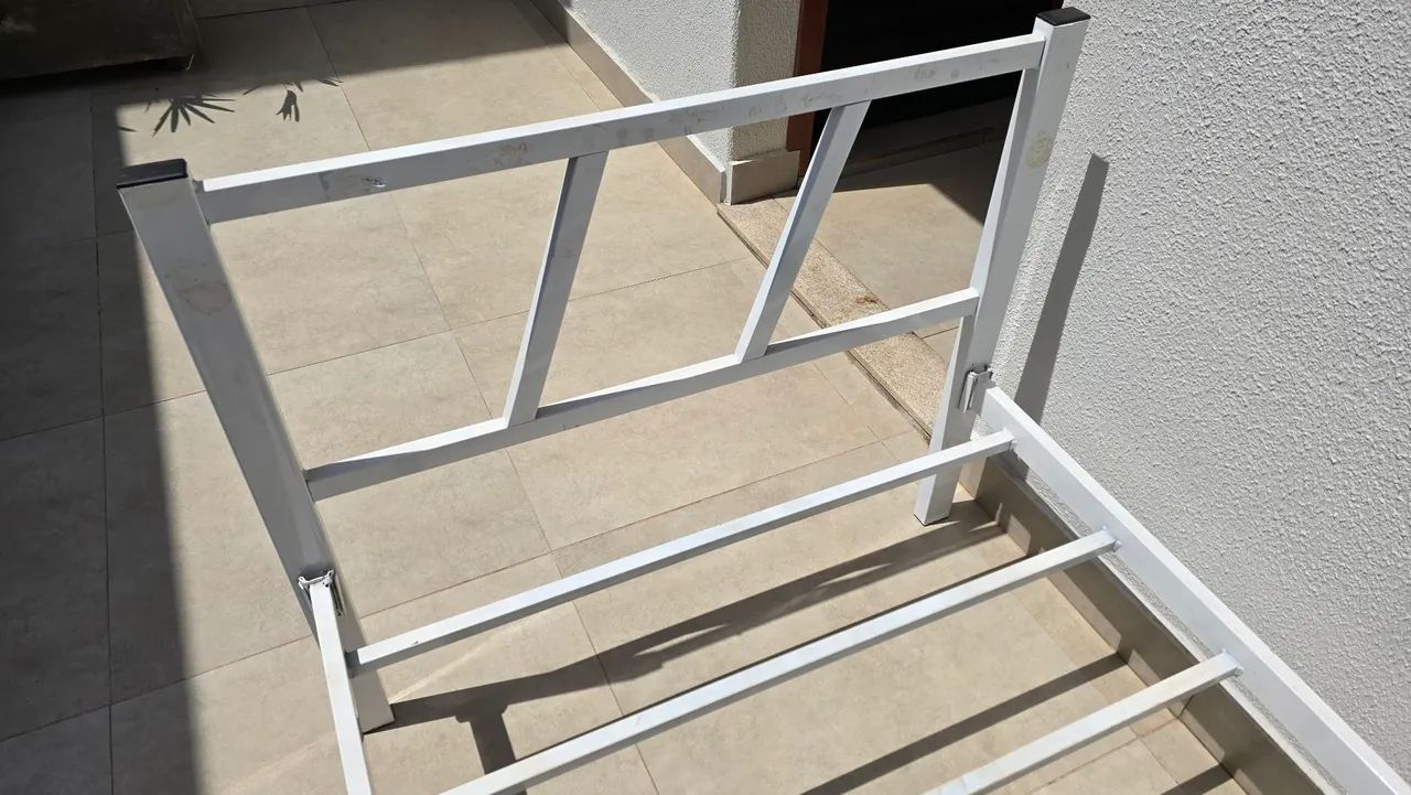 Cama solteiro em metalon - Foto 3