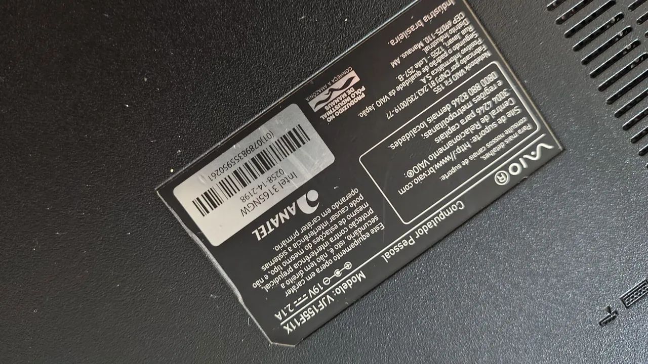 Notebook VAIO HD SSD 240Gb - Foto 3