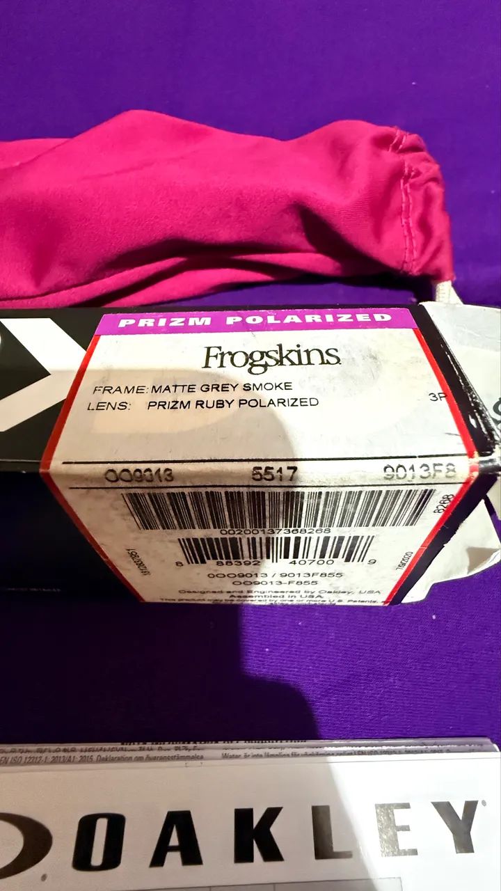Óculos oakley frogskins prizm ruby iridium polarizado original  - Foto 3