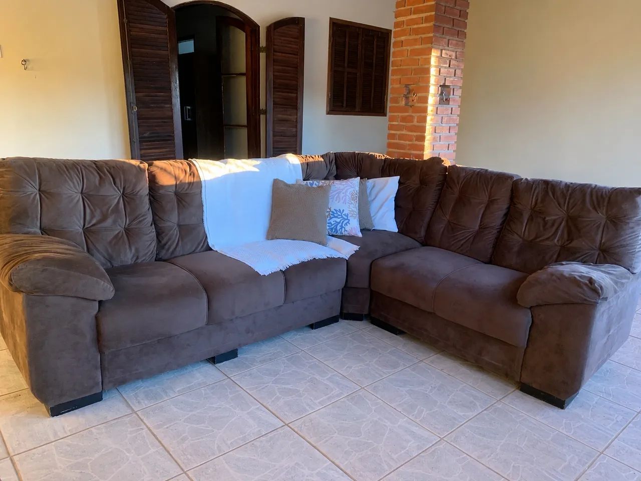 Vendo sofá marrom  - Foto 2