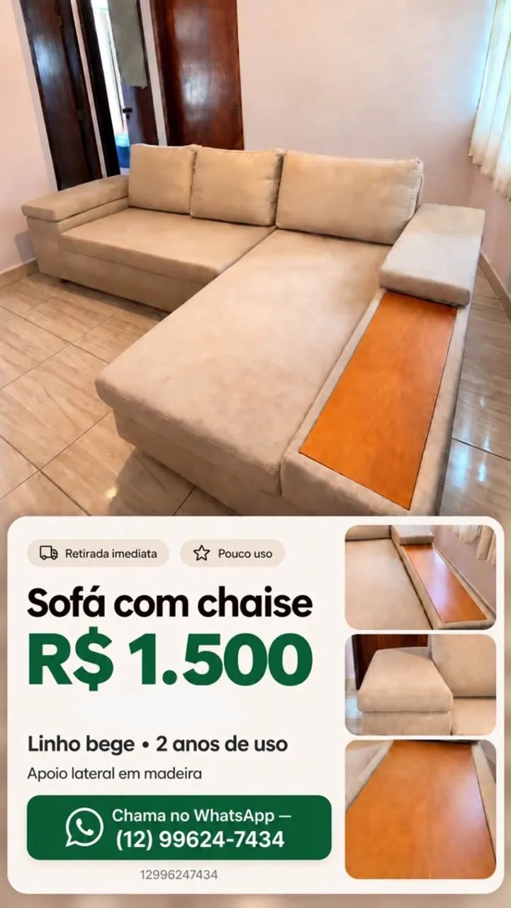 Sofá chaise 