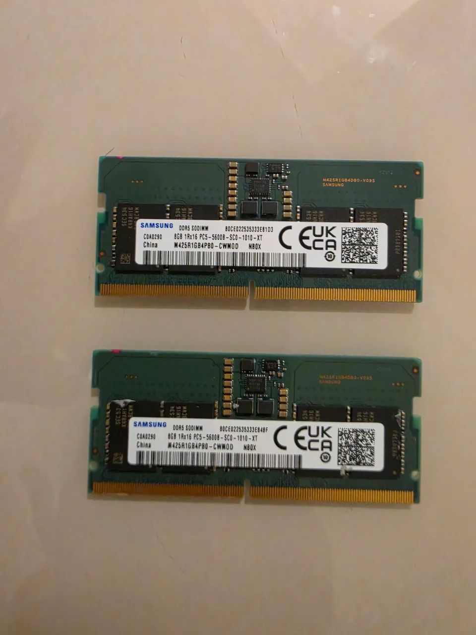 2x Memória RAM DDR5 Notebook 5600mhz