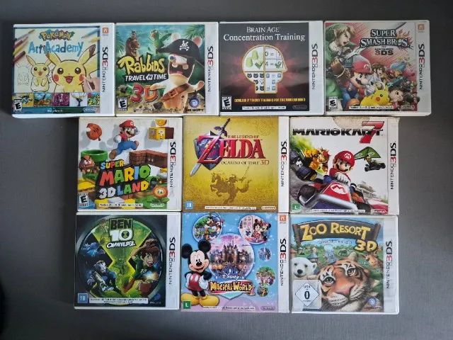 Jogos de Nintendo DS e 3DS 
