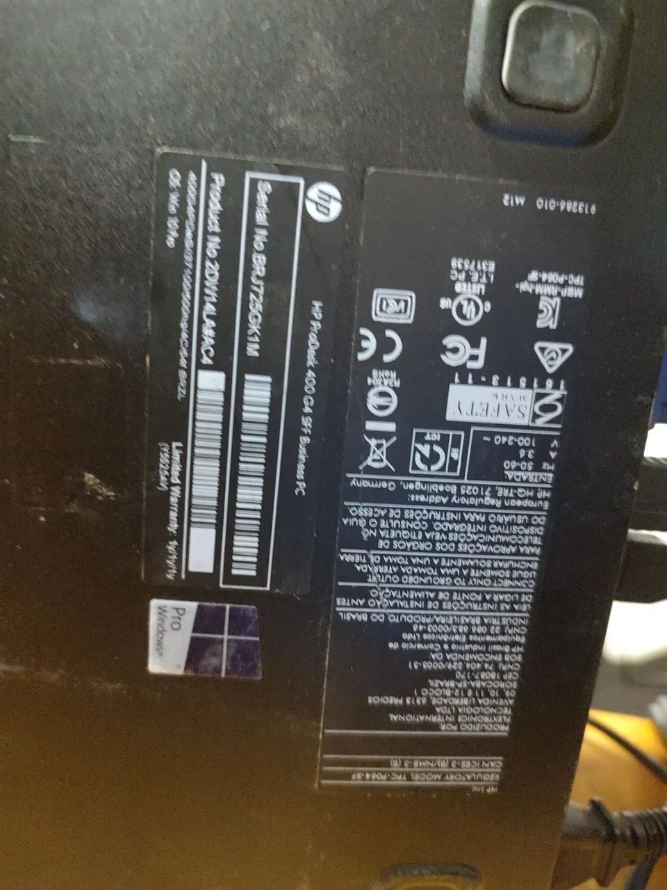 CPU Hp mini Prodesk i3 7100 com 8 gigas ddr4 - Foto 2
