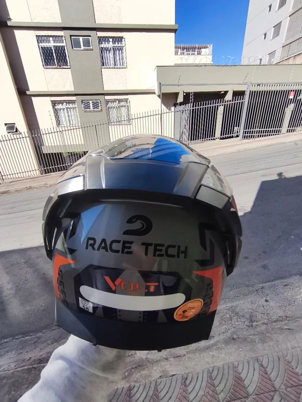 Capacete Race Tech Volt Ninja Silver  - Foto 5
