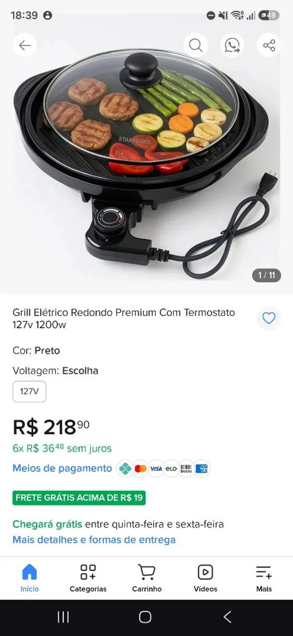 Panela grilo elétrica  - Foto 3