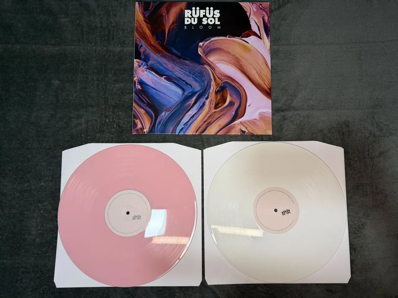 VINIL RUFUS DU SOL -  BLOOM (EXCLUSIVE ONE ON ONE PINK/WHITE EDITION) - Foto 2