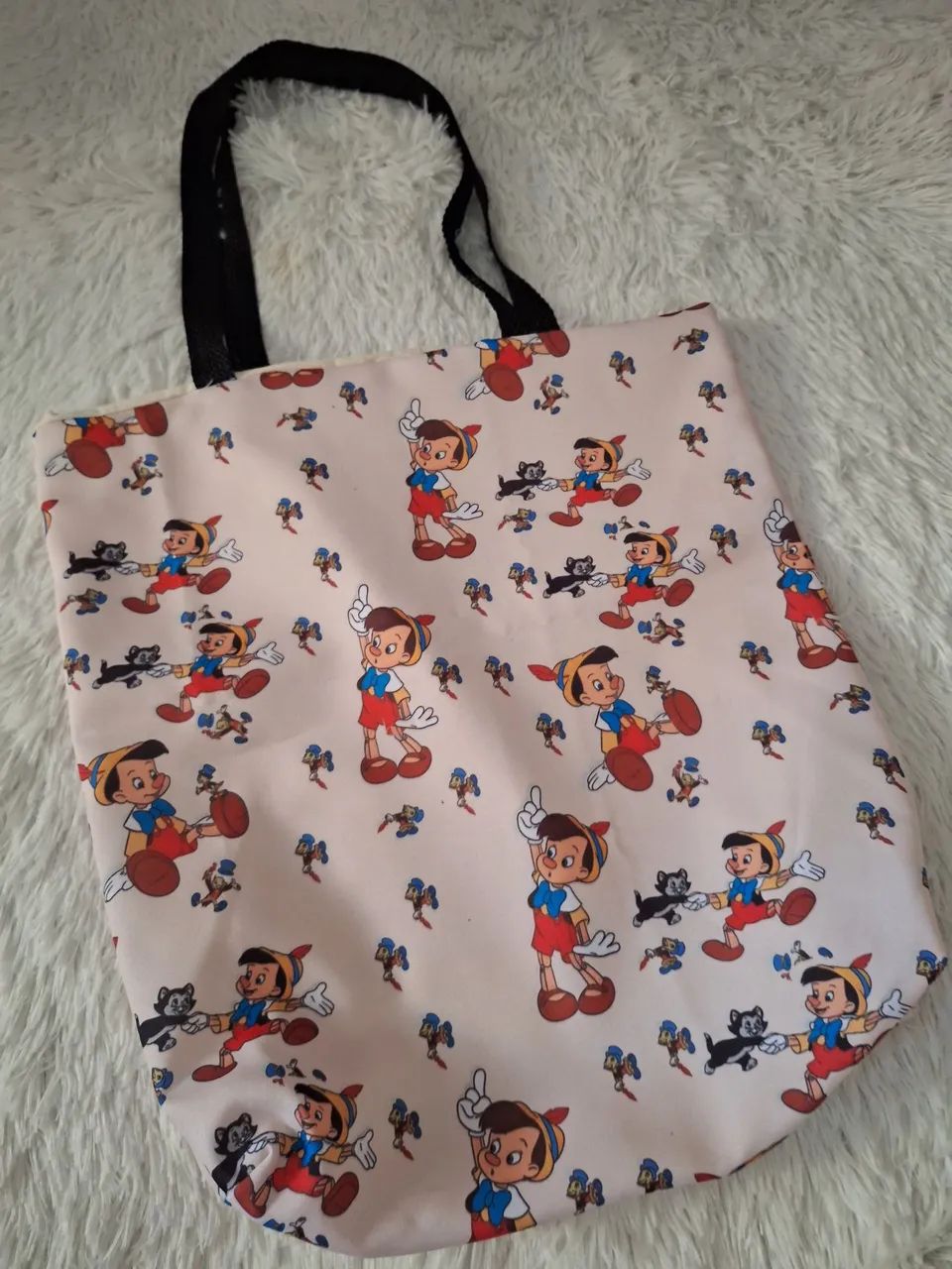 Bolsa Ecobag com estampa personagem Disney 