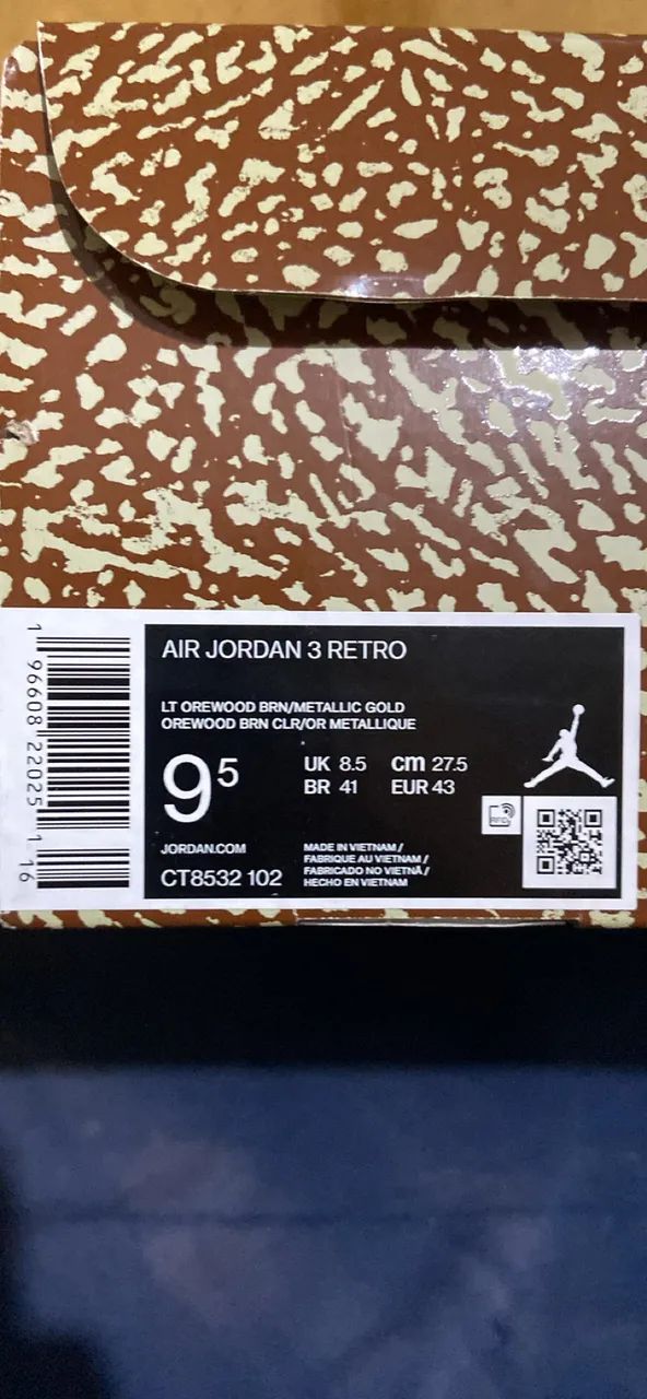 Tênis air jordan 3 retrô  - Foto 4
