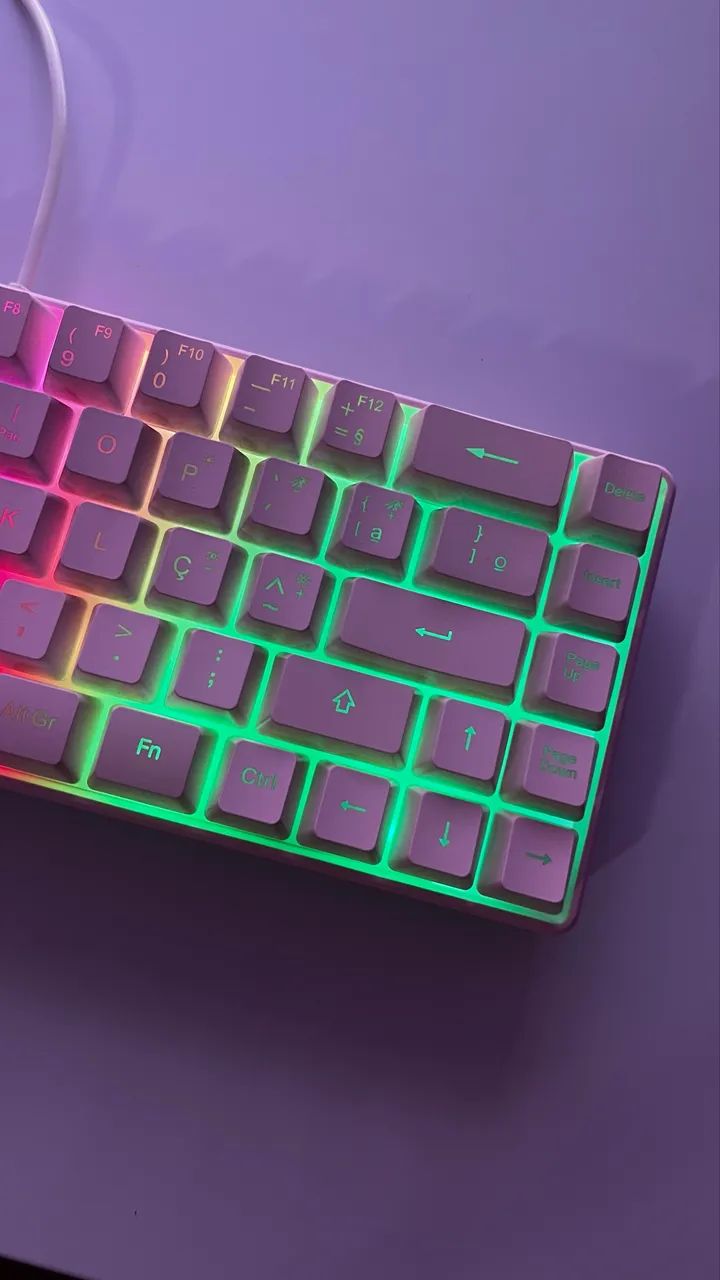 Teclado Gamer Rosa Novo  - Foto 2