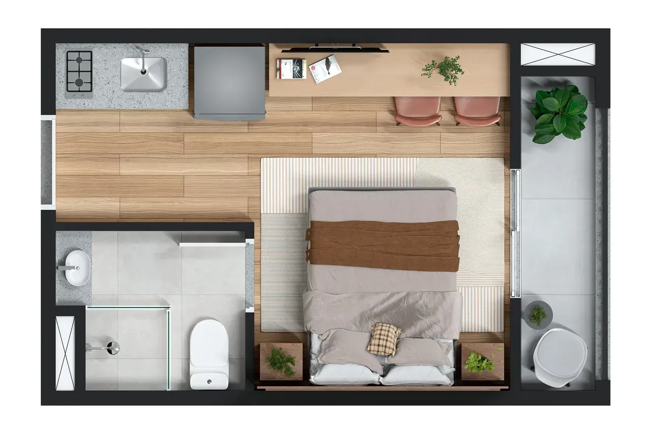 PLANTA 18m²