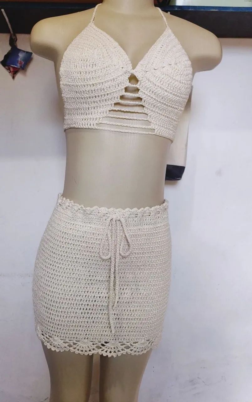 VESTIDO DE CROCHÊ  - Foto 5