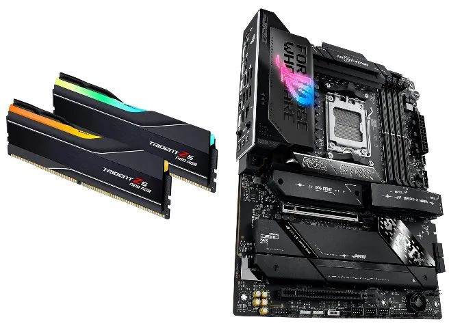 G.skill Trident Z5 Neo RGB 64gb Ddr5 6000mhz Cl30 RAM + Asus X870e