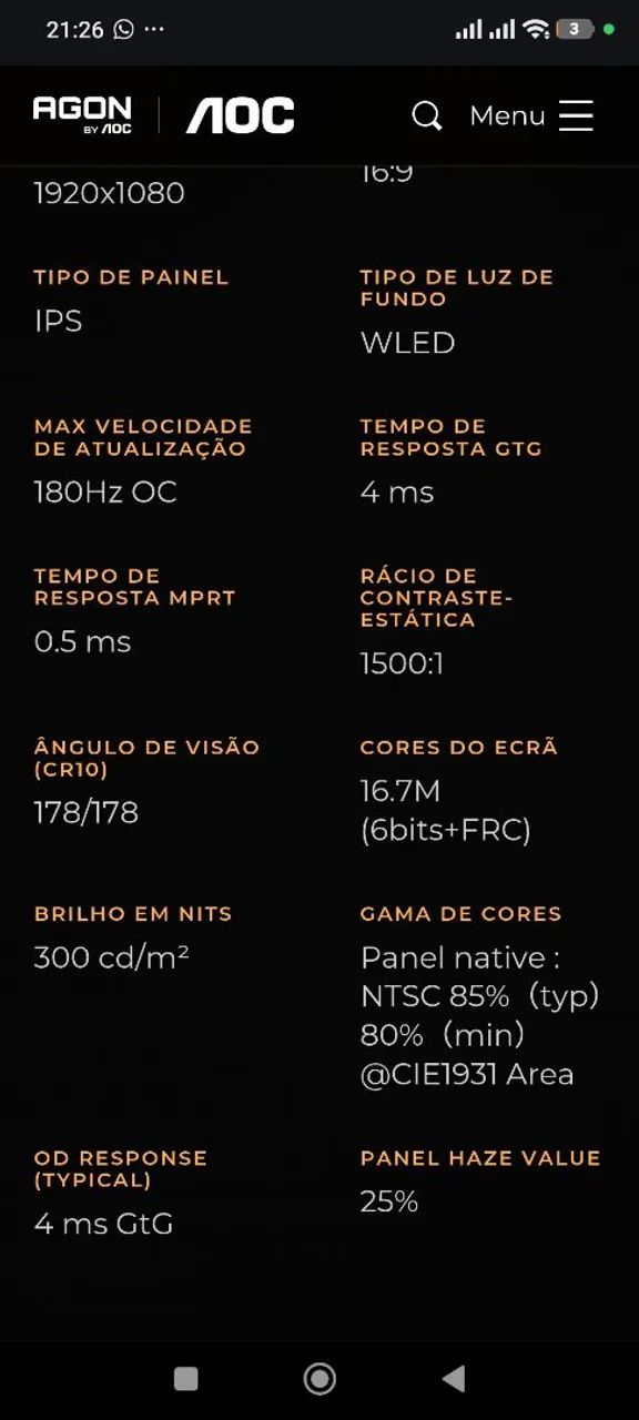 Monitor AOC 23 novo  - Foto 3