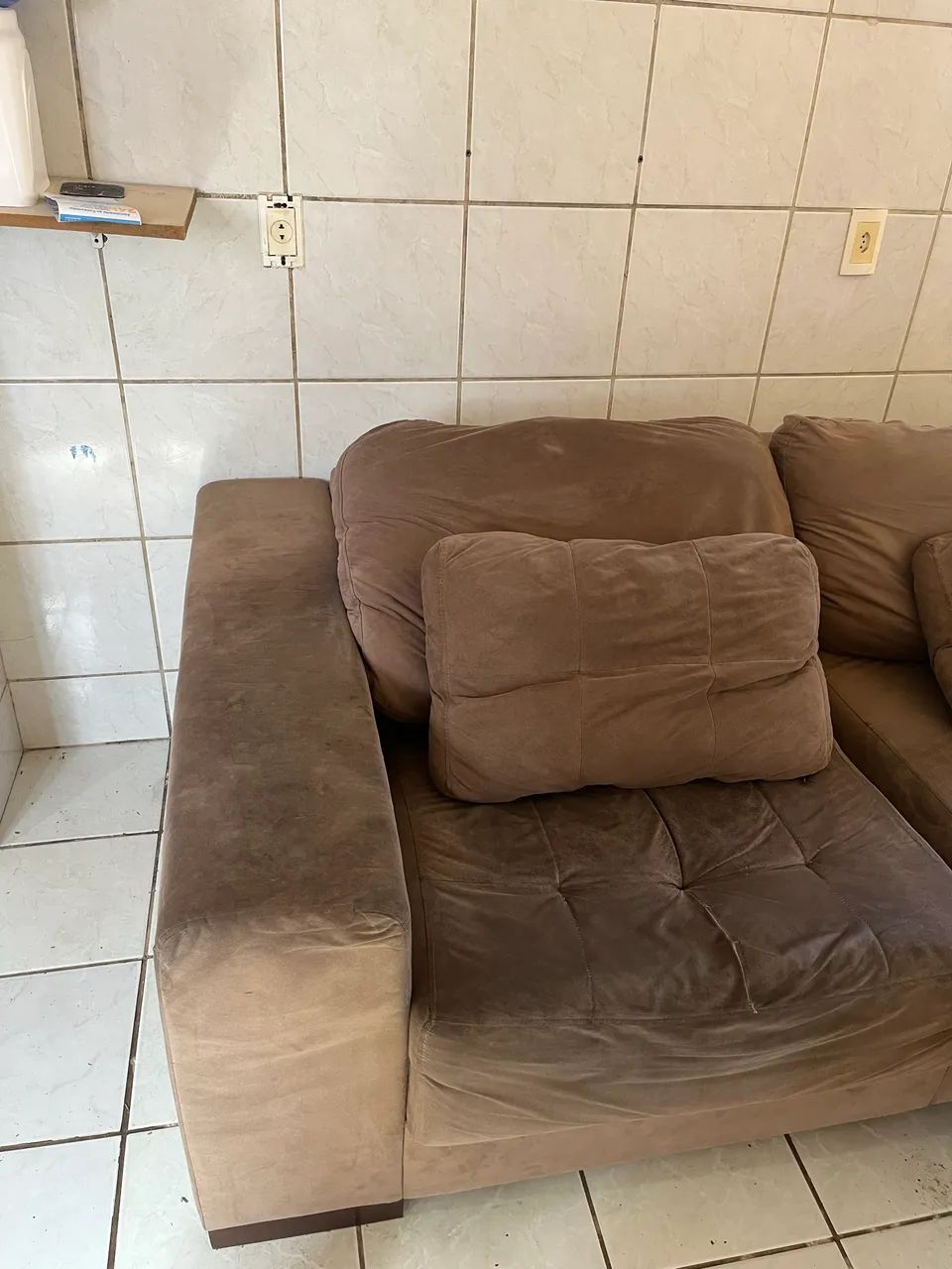 Sofá reclinável 2 lugares 