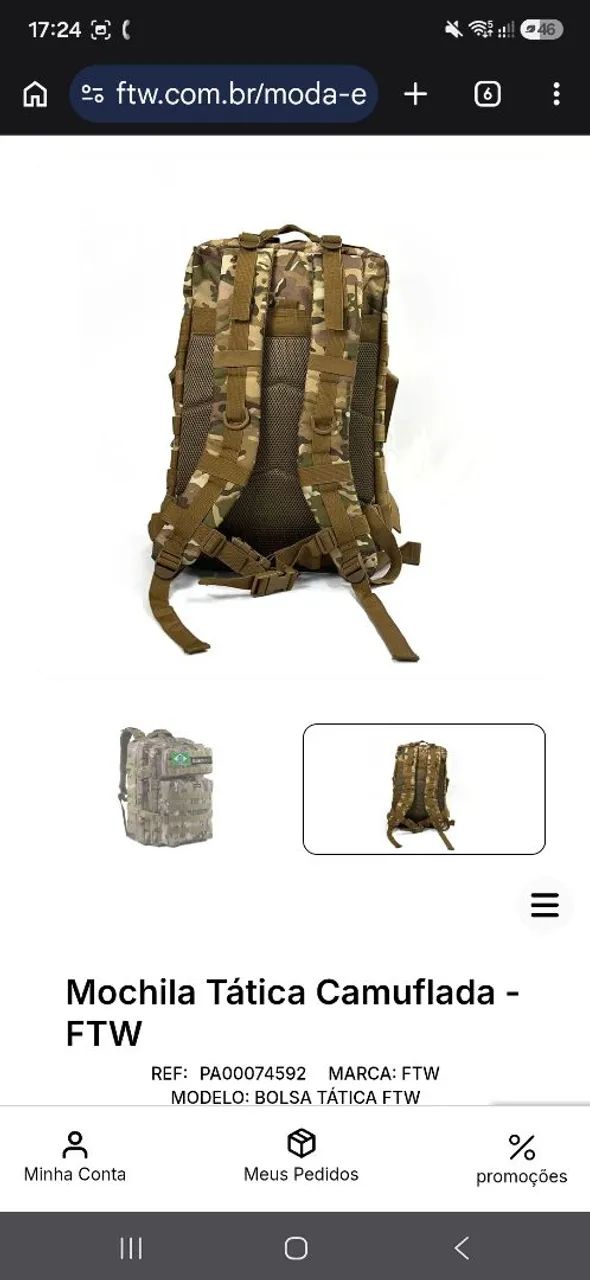 Vendo mochila tatica ftw 50l nova  - Foto 2