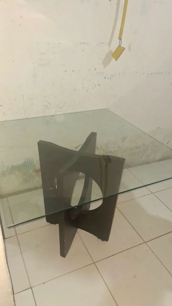 Mesa de jantar vidro 