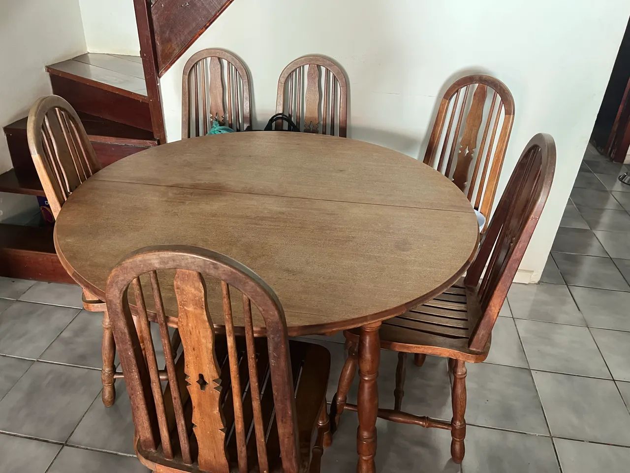Mesa elástica de madeira maciça  - Foto 2