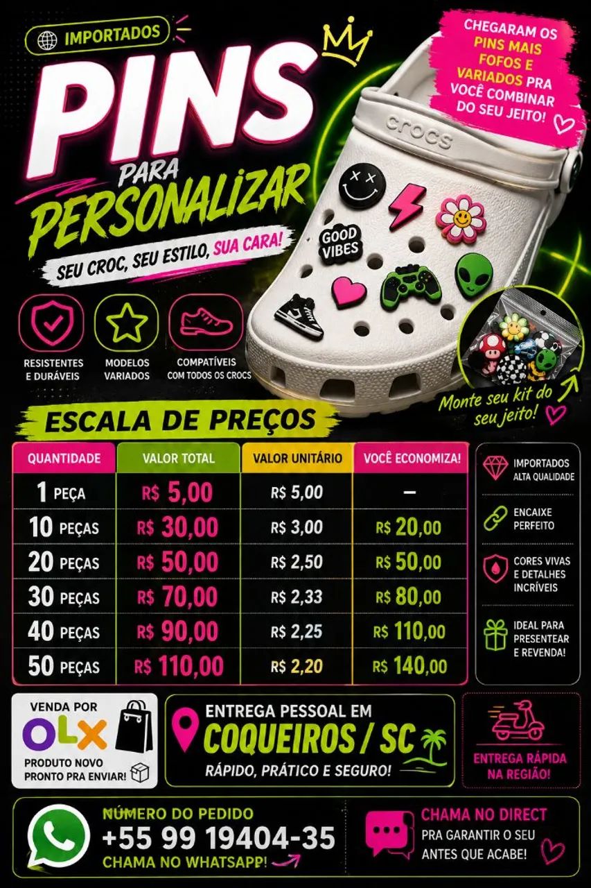 PINS JIBBITZ CROCS - Foto 2