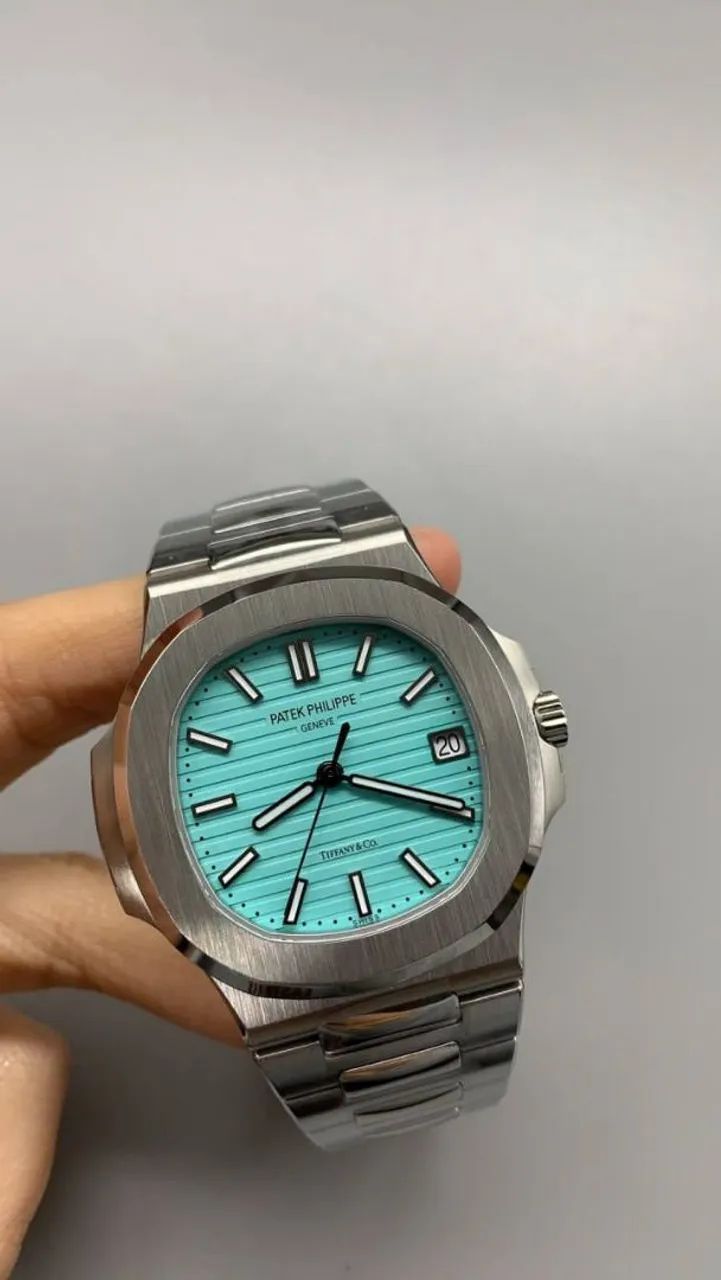 Relógio Patek Philips Nautilus Base ETA Novo completo com caixa Envio Rápido 