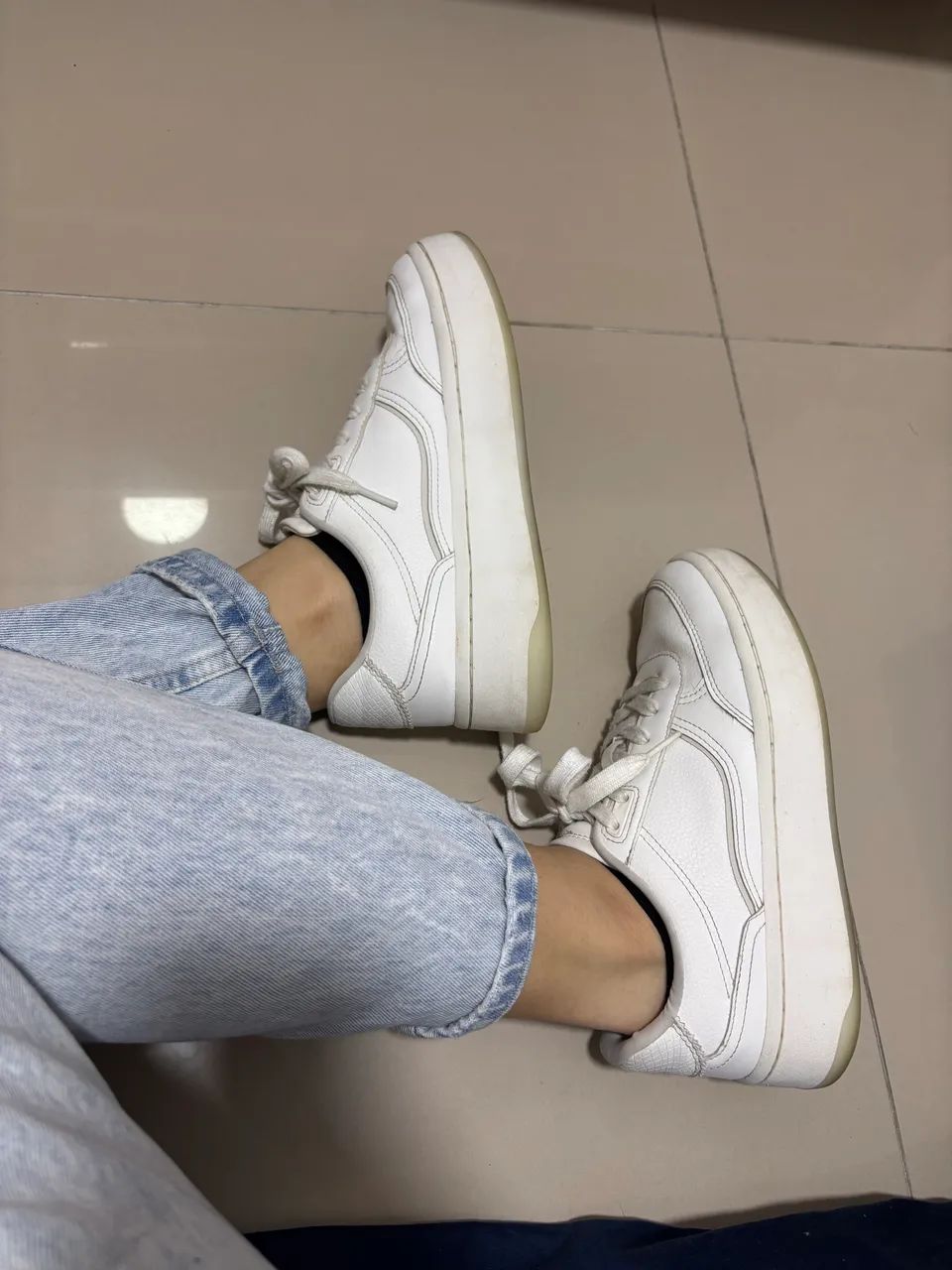 Tênis Zara Branco 36 - Foto 4