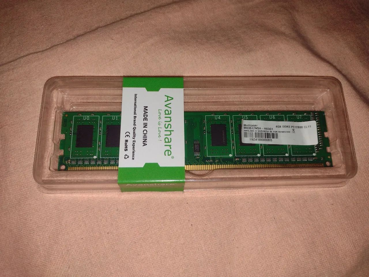 Memória ram para pc 4gb DDR3 