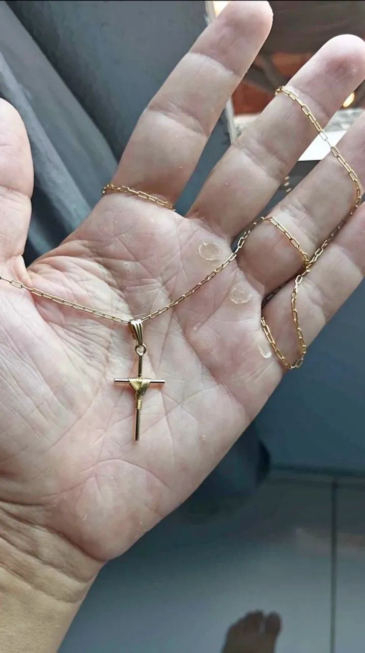 Cordão banhado a ouro 