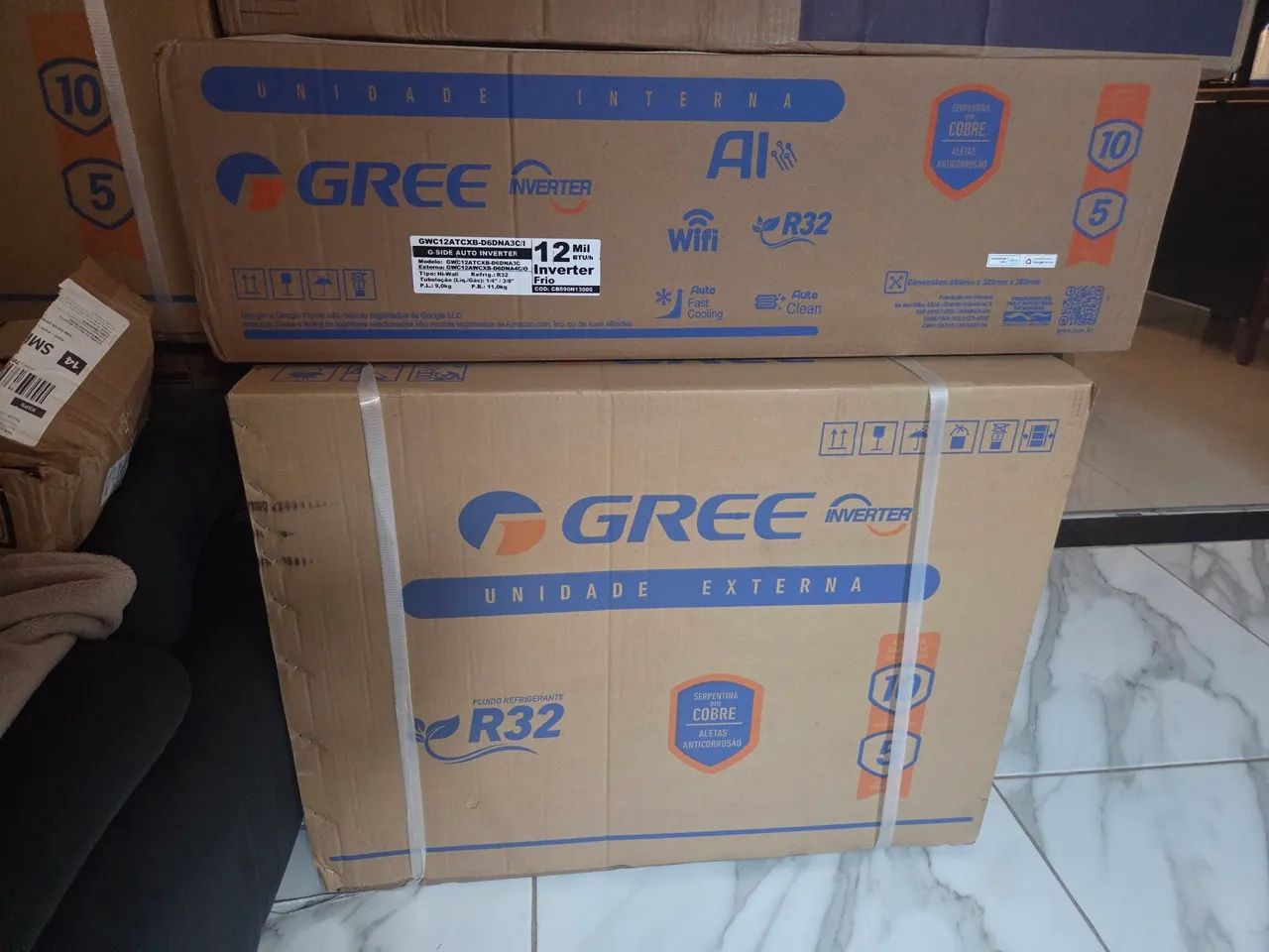 Vendo ar gree 12 e electrolux 18 inverter 