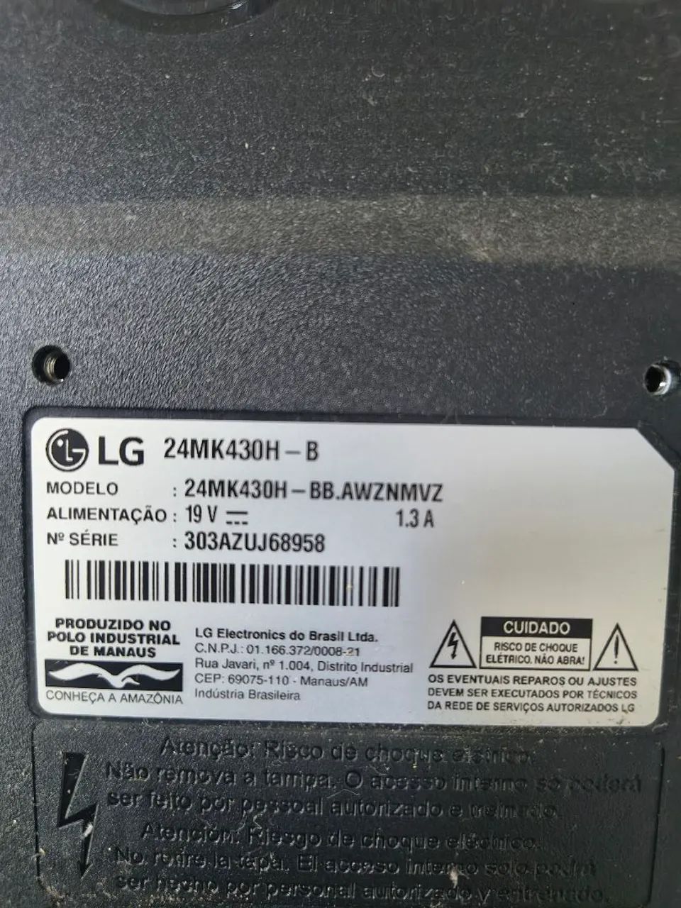 Monitor LG 24 polegadas 75hz Full HD estado de NOVO - Foto 2