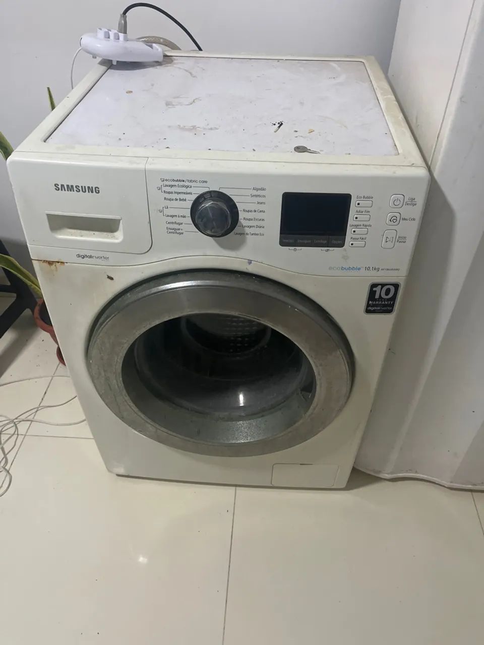 Máquina Samsung com defeito Ae