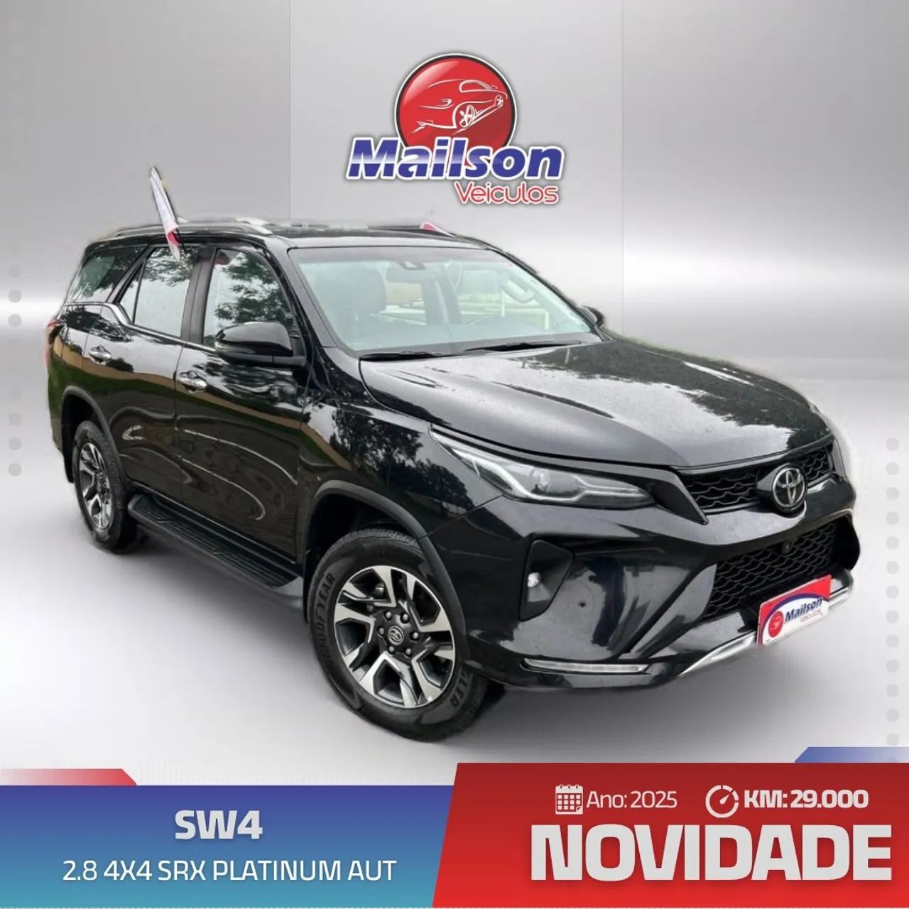 Toyota Hilux SW4 SRX Plat. 4X4 2.8 TB Die. Aut. 2025 1