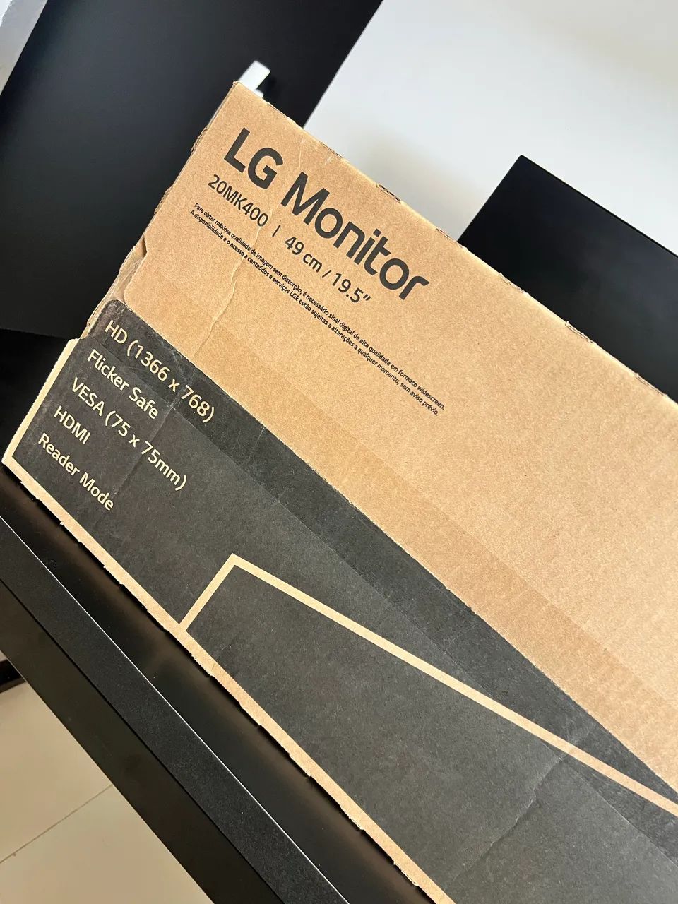 Monitor LG 20 polegadas com HDMI - NOVO NA CAIXA - Foto 2