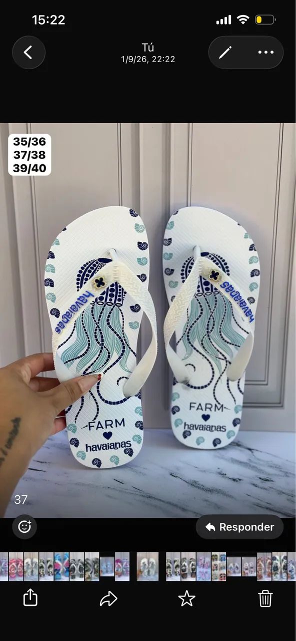Havaianas personalizadas  com pingente  - Foto 4