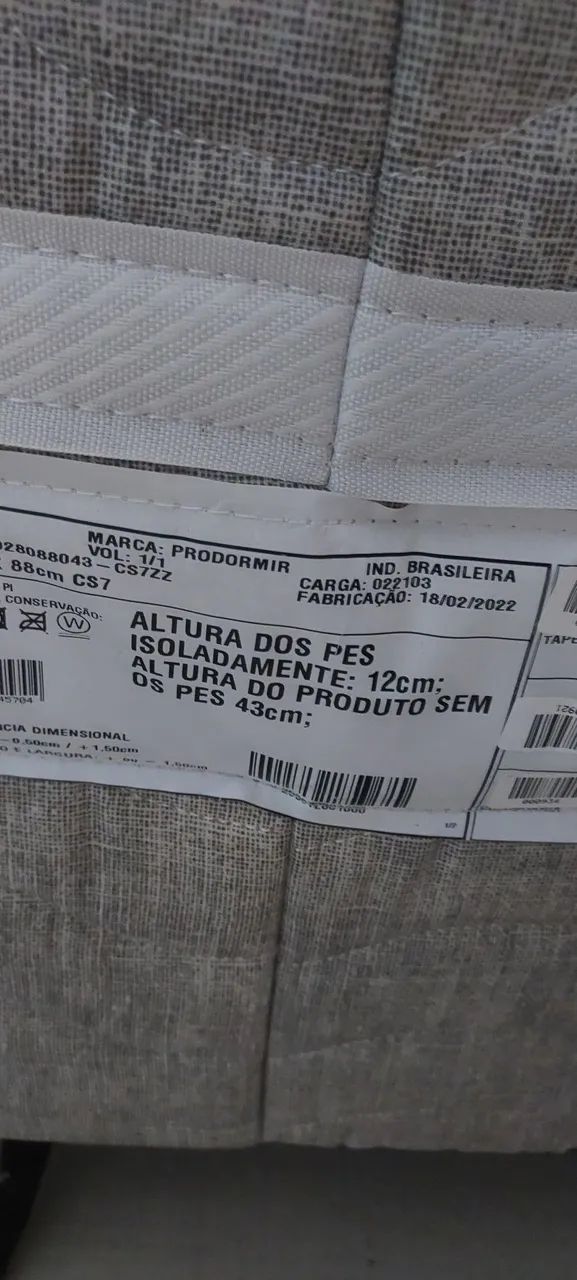 Cama box conjulgada D28 solteiro. - Foto 4