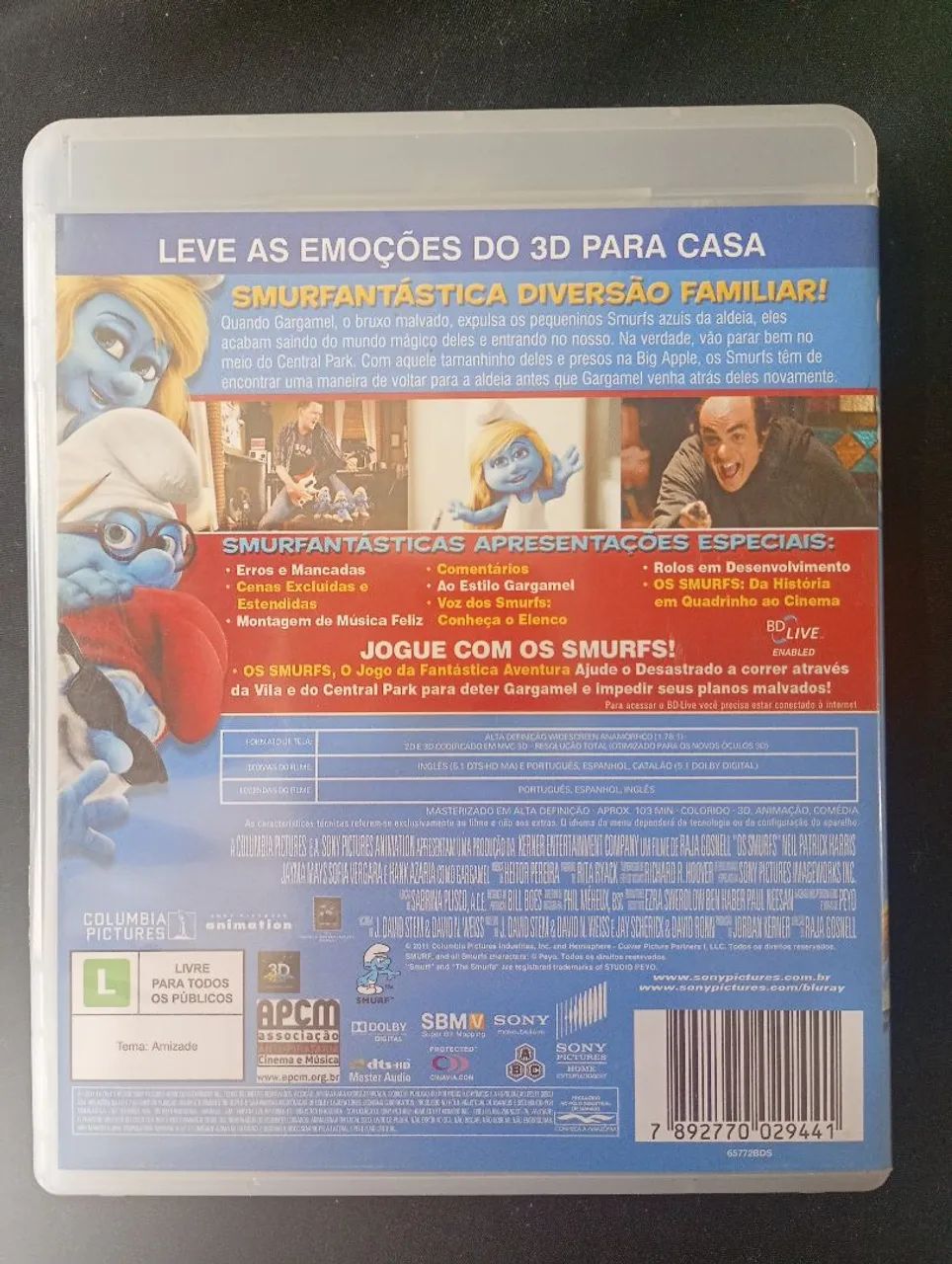 Blu-ray os Smurfs  - Foto 2