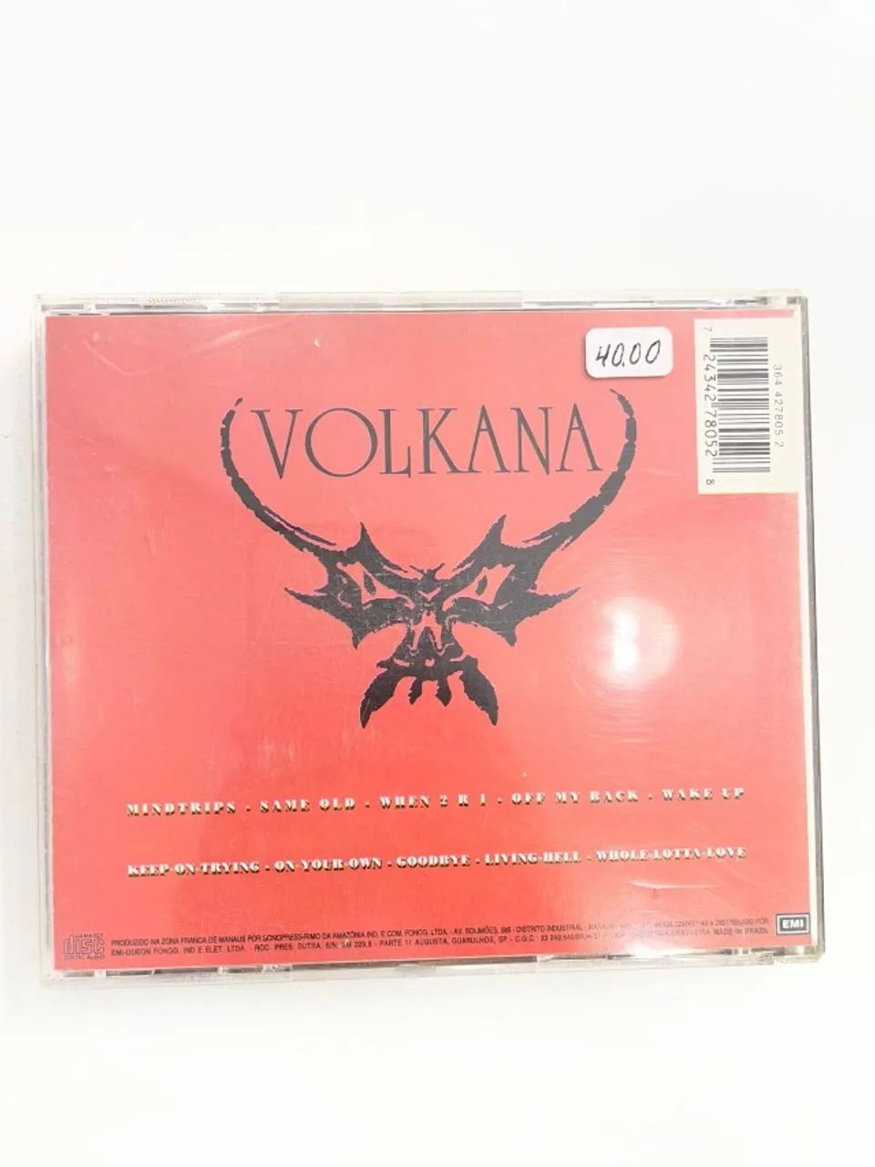 CD - VOLKANA - MINDTRIPS (RELÍQUIA THRASH METAL NACIONAL) ORIGINAL - Foto 2