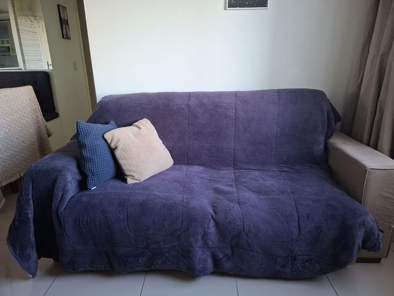 Sofá suede retrátil  - Foto 5