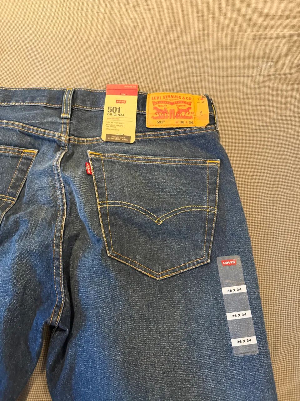 Calça Jeans Levi?s 501 Original Masculina W36 L34 - Nova com