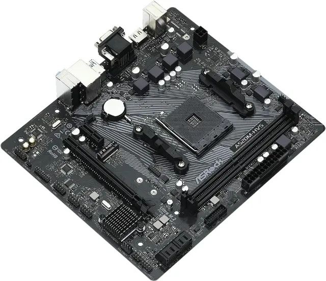 Placa Mãe AsRock A520M-HVS (AM4/DDR4/HDMI/VGA/M.2/USB3.2) - Peças