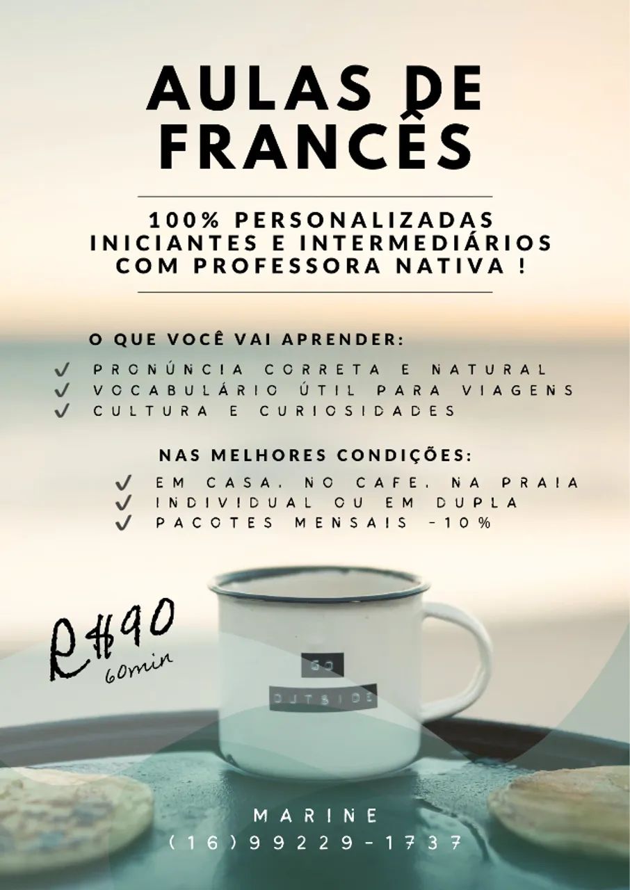 Aulas de francês individuais