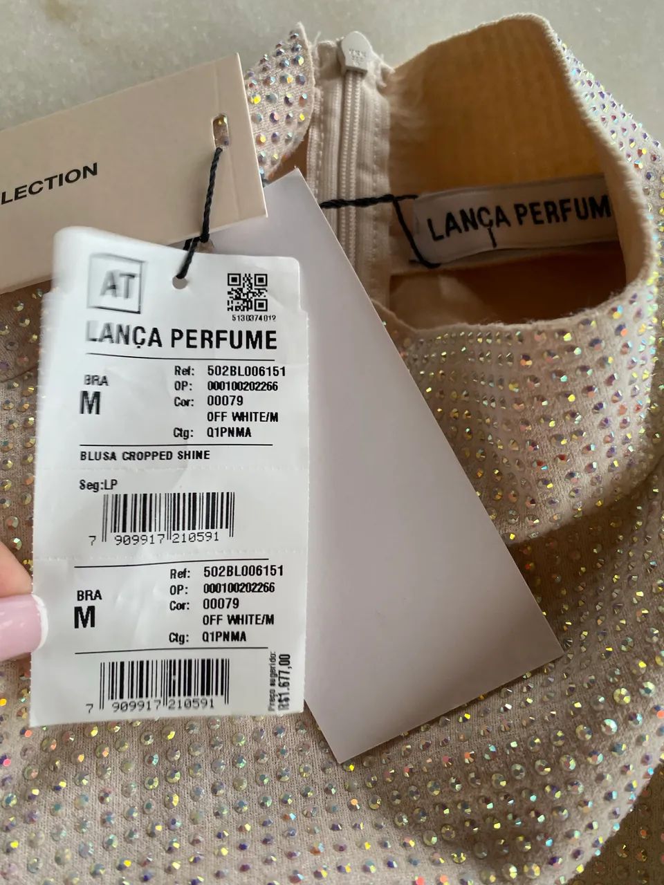 Cropped brilhante Lança Perfume - Foto 4