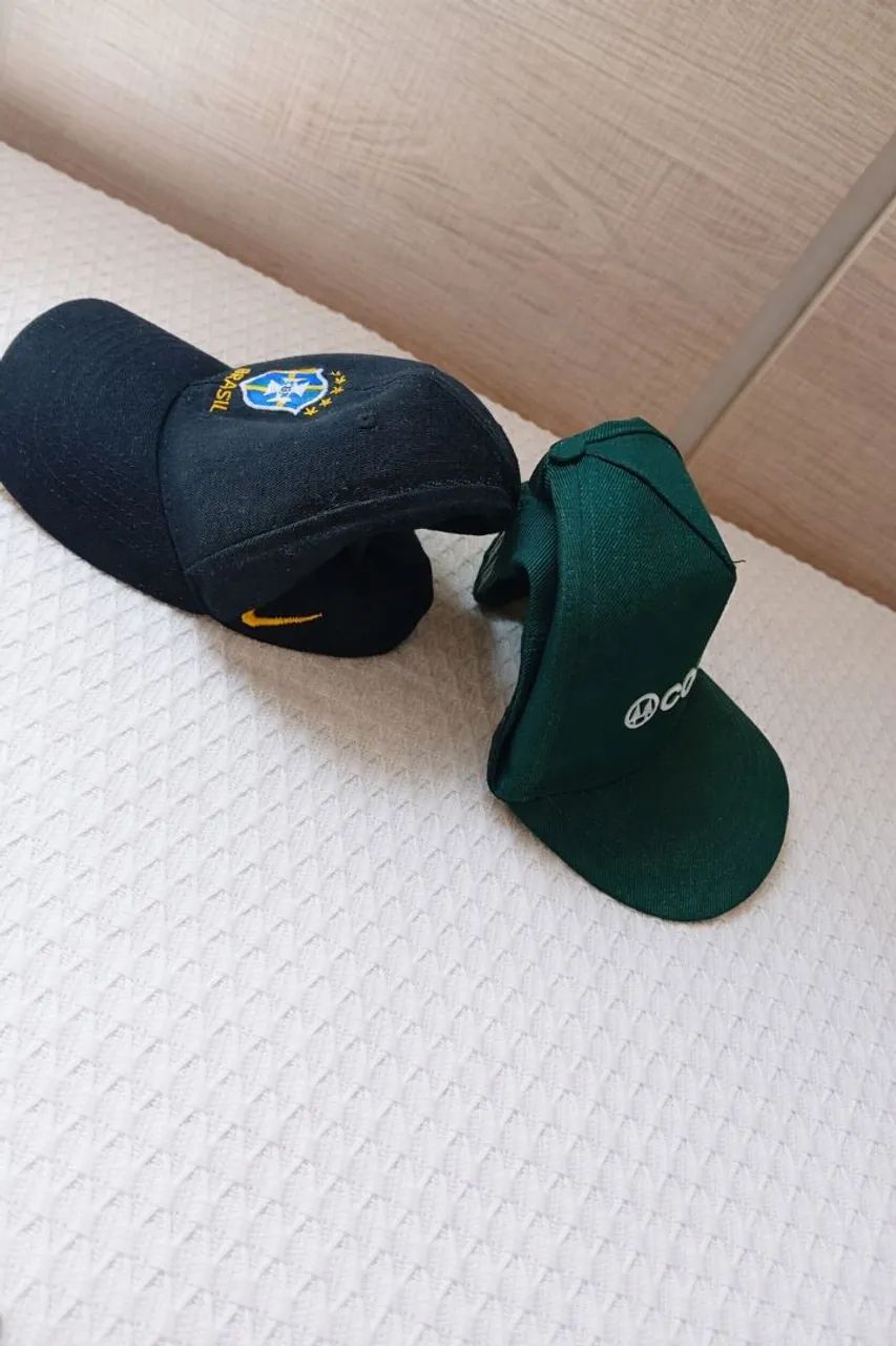 Kit 2 Bonés - Brasil CBF + Cocamar - Bom Estado - Foto 3