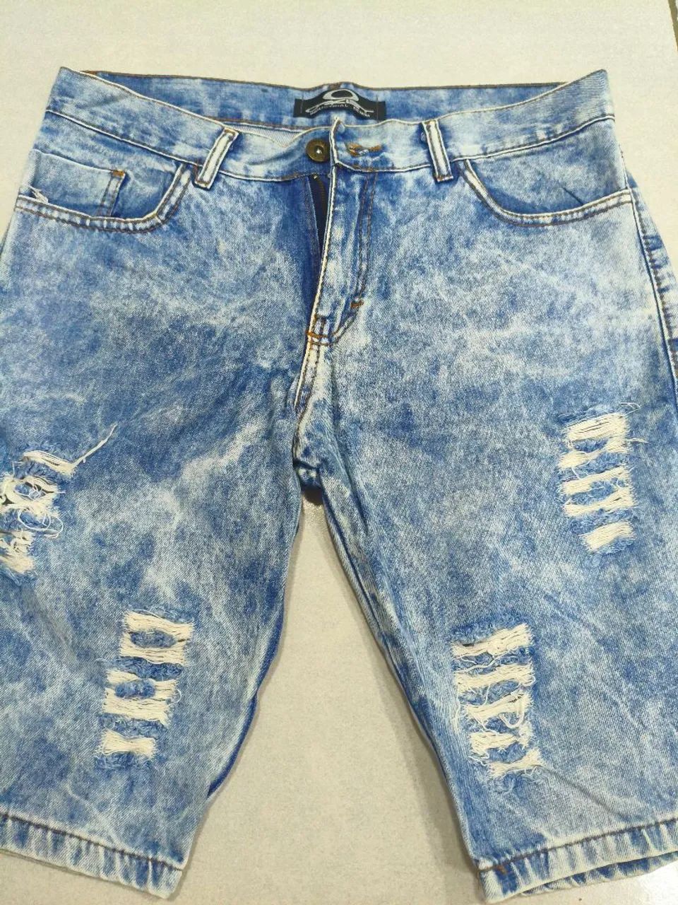 Bermuda jeans masculina 